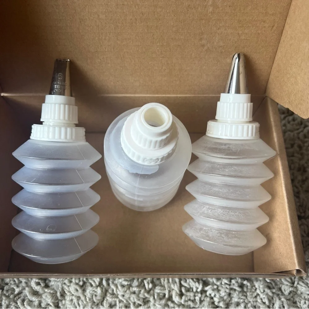 Pampered Chef Decorator Bottle Set Icing Frosting Baking P2